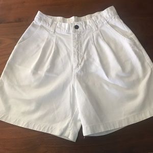 Vintage white denim shorts